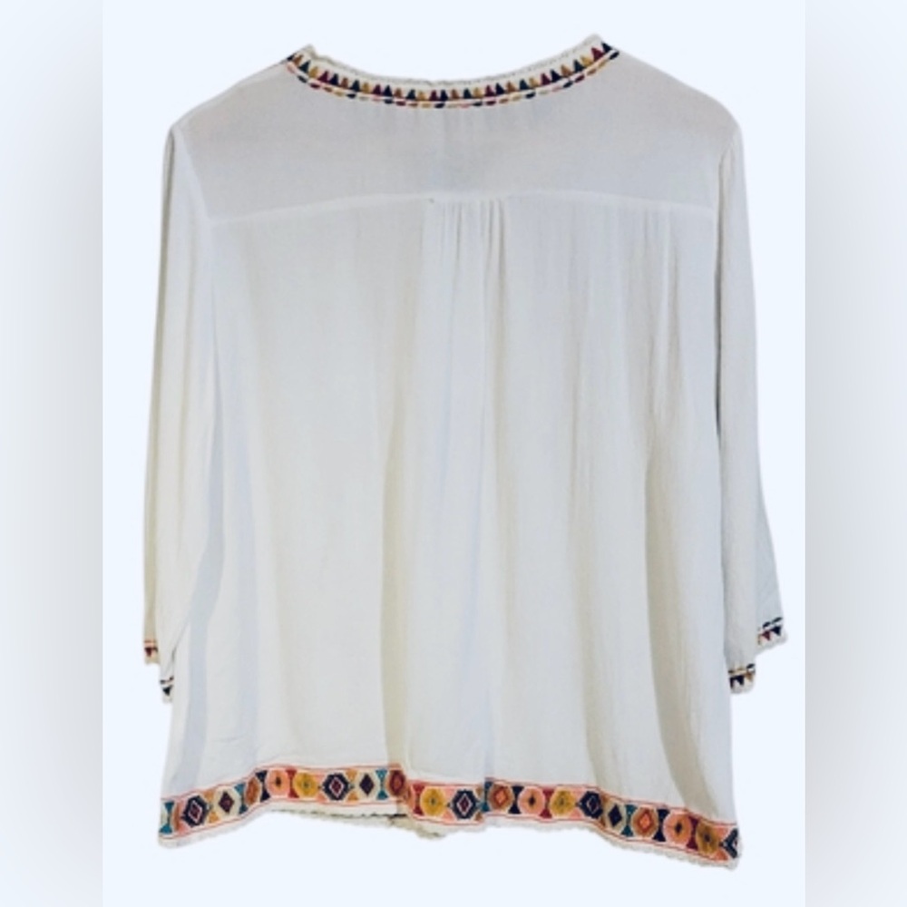 Nare Moda Embroidered long sleeve top Sold by Anthropologie - Picture 3 of 6